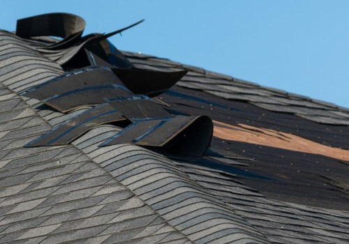 What are signs of a damaged roof?